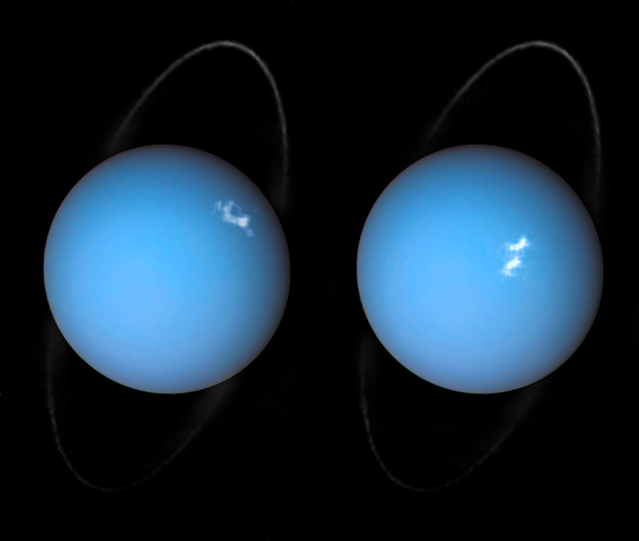 Uranus aurorae in 2014